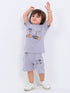 Safari Buddies Cotton Short Set (Dusty Grey)